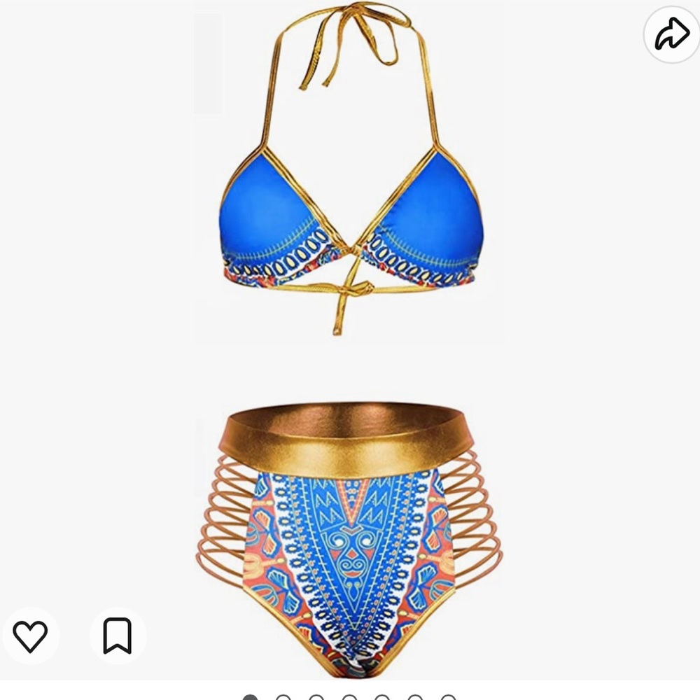 Womens Tribal Print Two Piece Bikini